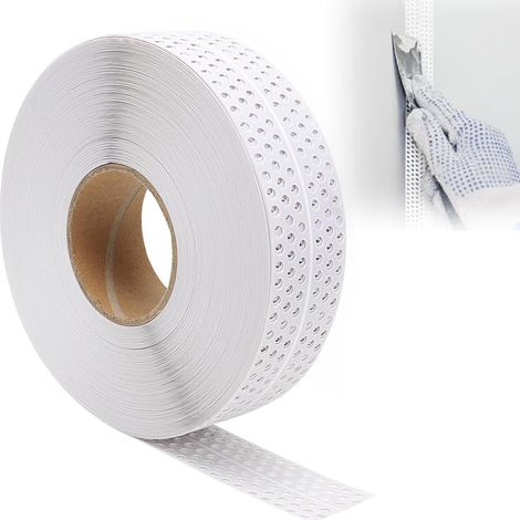 Ruban de Masquage pour Cloisons Seches, 400cm x 5cm Plaques de Platre, Bande d'Etanchéite pour Joints en PVC, Rail d'Angle, Ruban de Autocollant pour Plaques de Platre, Generiques, Blanc