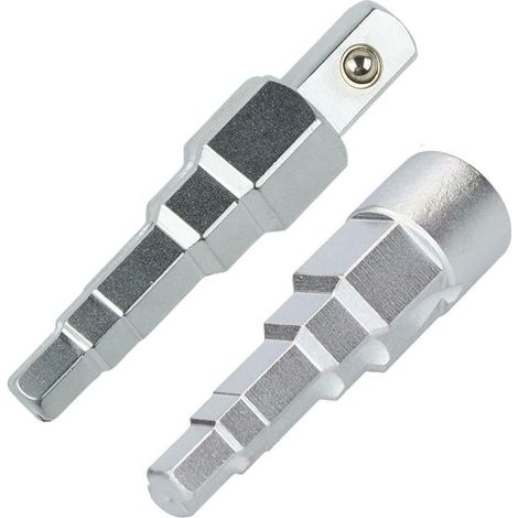 Clé de radiateur étagée 10-21 mm 1/2" pour manche à cliquet, plomberie en acier au carbone avec 5 tailles (10/11/12,5/16/21 mm), lot de 2 (1/5)