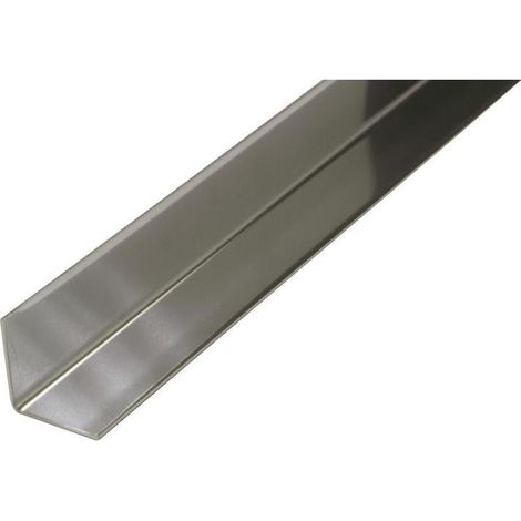 Perfil Aluminio Acero Inox Angulo 20-20 2 Mts
