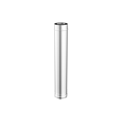 Longueur droite tuyau coaxial 1000 mm - Ø 80/130