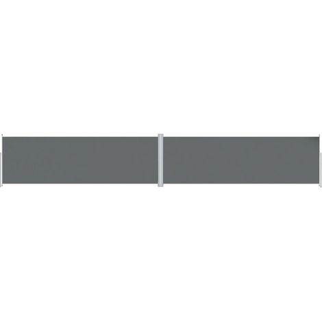 Retractable Side Awning Anthracite 200x1200 cm vidaXL