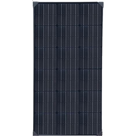 Panneau Solaire, Construction Monocristalline, Haute Efficacité, 100W Noir (1/2)