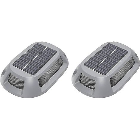 Lampe solaire de terrasse avec capteur de lumière intelligent, balises LED RGB en aluminium pour jardin, cour, escaliers (1/5)