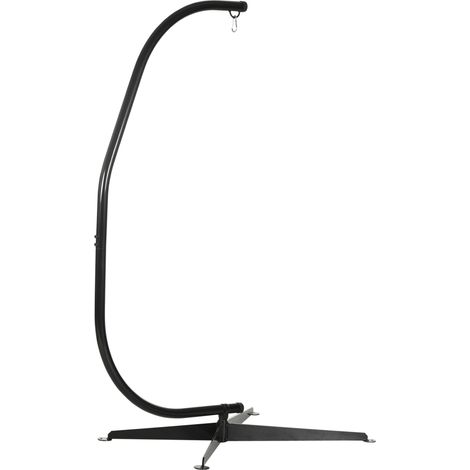 Outsunny Hanging Hammock Stand Hammock Chair Stand C Stand Steel Heavy Duty Stand for Hanging Hammock Air Porch Swing Chair Indoor Outdoor (Only Construction)
