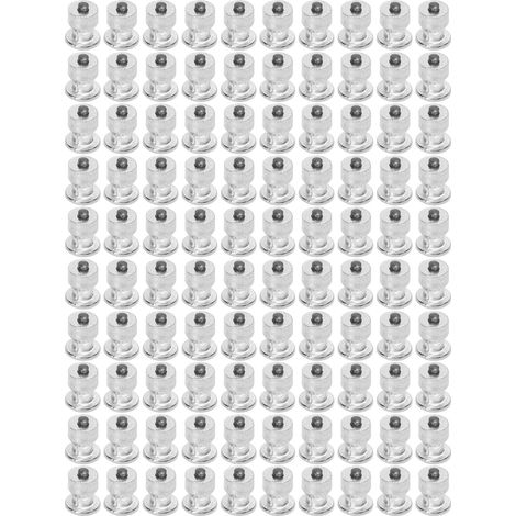100 clous argentés pour pneus de voiture, stables et résistants à l'usure, pour quad, chargeuse, chariot élévateur et moto. (1/5)