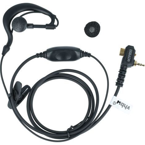 vhbw Headset Ersatz für Motorola FTN6583 für Funkgerät - schwarz