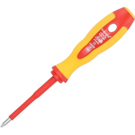 Cacciavite haupa 101870 isolato VDE 1000V lama acciaio