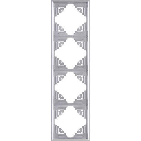 Kopp - MALTA – Abdeckrahmen 4-fach, Farbe: silber - 309420066 (1/2)