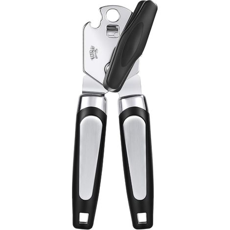 3-in-1 Manual Stainless Steel Can Opener with Non-Slip Handle - Multifunctional Kitchen Tool (1/5)