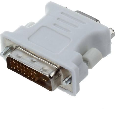 semoic DVI-Stecker-Adapter (DVI - D 24 1) auf VGA-Buchse (15-polig)--