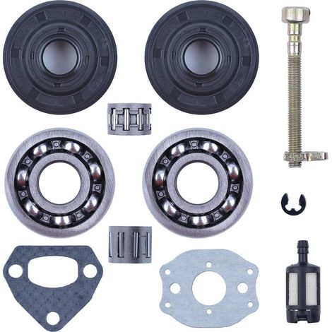 Kit de réglage du tendeur de chaîne avec joint d'huile de palier de vilebrequin pour tronçonneuse Husqvarna 36 41 136 137 141 142, pièces de rechange durables pour tronçonneuse, remplace 530 05 63-63  (1/5)