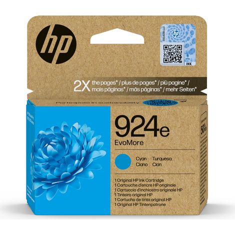 Cartucho de Tinta Original HP 00P OFFICEJET PRO 8120, 8130 SERIES - 924E Cian