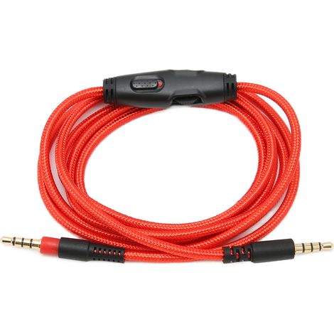 Câble audio pour casque 3,5 mm mâle-mâle, câble audio de remplacement pour casque HyperX Cloud
