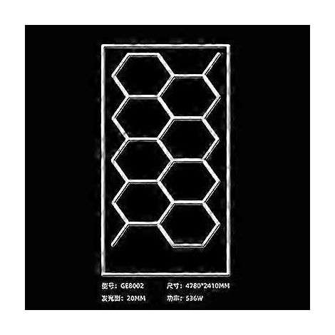 Fournitures de detailing automobile haut de gamme pour l'entretien des voitures, salle de lavage et atelier, éclairage LED nid d'abeille (GE8002) (1/5)