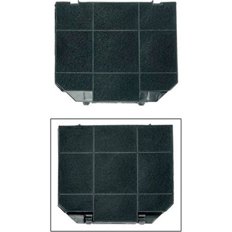 Filtre à charbon pour hotte 5403008 – Dimensions 265x235x16mm – Compatible Roblin, Franke, Faber – Élimine les odeurs efficacement - 265X235MMX16MM (1/2)