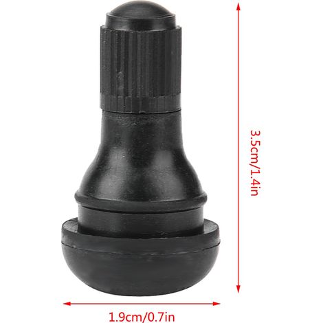 Universelle schlauchlose Reifen für Autos und Motorräder, inklusive Ventileinsatz und Ventilschaft, 100 Stück pro Packung (TR412) (1/5)