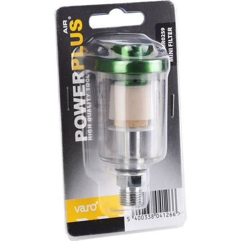 Mini filtro aire comprimido en línea ¼ pulg