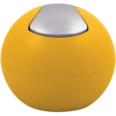 Papelera con tapa basculante BOWL MATT 1L Amarillo Sol Spirella