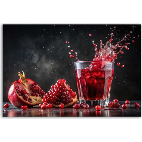 Tableau éclat de grenade rouge (1/5)