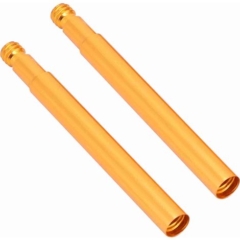 Prolunga valvola Presta dorata per biciclette – 2 pezzi, 60 mm, per camera d'aria e gonfiaggio (1/5)