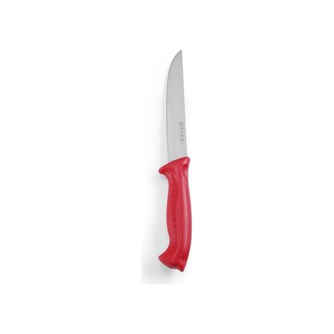 Cuchillo de carnicero HACCP para carne cruda de 290 mm - rojo - hendi 842423