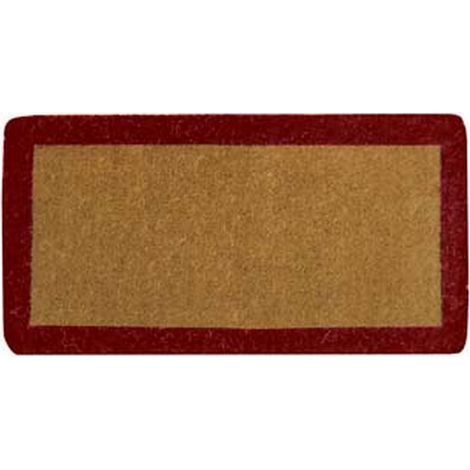 1PZ ZERBINO IMPERIALE A FASCIA ROSSO SPESSORE MM.38 - cm.70x140, spessore mm.38