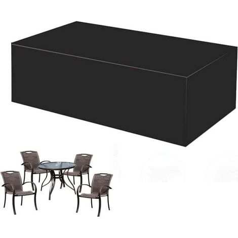 Housse de protection pour banc de terrasse 315 x 160 x 74 cm, imperméable et anti-poussière, pour meubles de jardin, table, chaise, canapé, robuste