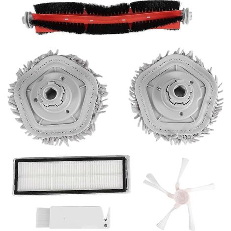 Pour balai balai Xiaomi Dreame Bot W10 : brosse latérale principale, filtre HEPA, lingettes de nettoyage (1/5)