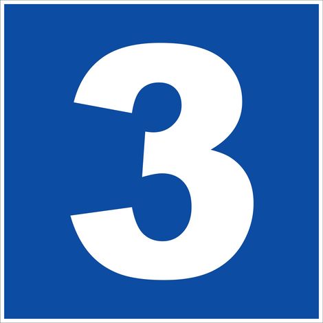 N°3 - 200x200mm - Rigide Bleu - 4220680
