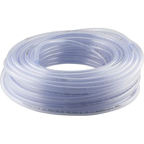 Raccordo – Tubo in PVC da 25 metri senza inserto in tessuto di qualità alimentare, per acqua potabile, succo di frutta e limonata (interno x esterno: 4 x 6 mm)