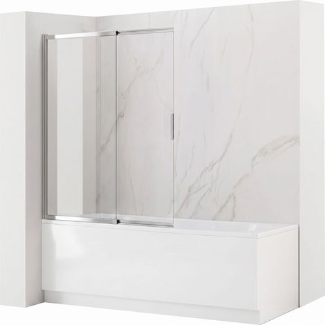 Rea Mampara De Bañera Corredera Dario Chrome 80 (1/5)