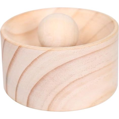 Pressa manuale per gnocchi, pressa per impasto per uso domestico, rivestimento antiaderente, diametro 8 cm, colore legno. (1/5)