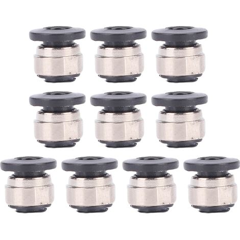 Lot de 10 raccords pneumatiques d'entrée de filament pour imprimante 3D, compatibles avec les connecteurs de tube d'alimentation PTFE Bambu Lab X1/X1E/P1P/P1S (1/5)