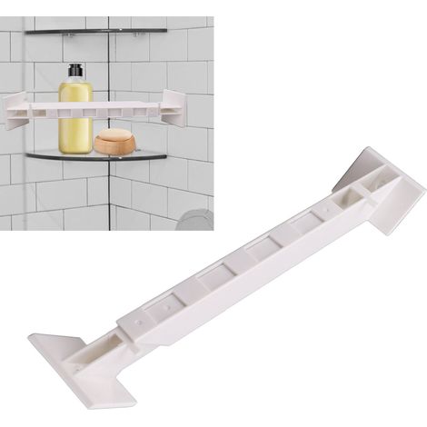 Support d'angle de douche pour camping-car, barre de sécurité d'angle de salle de bain, support de rangement rétractable pour camping-car (1/5)
