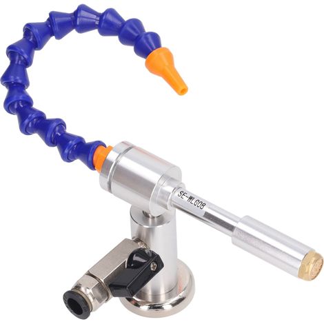 Lot de 6 pièces refroidisseur à tube vortex en alliage d'aluminium, pistolet à air froid mini modèle 08 avec tube universel, 2 raccords, valve et socle inclus. (1/5)