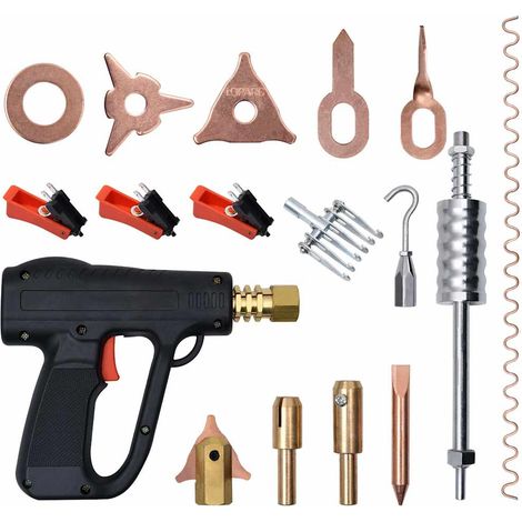vidaXL Kit de soldador para reparar abolladuras 67 piezas (1/4)