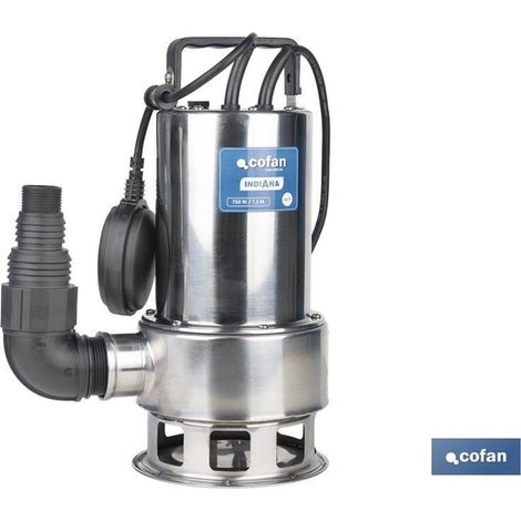Elettropompa sommergibile per acque sporche 750W portata massima 13000l/h e immersione fino a 7m