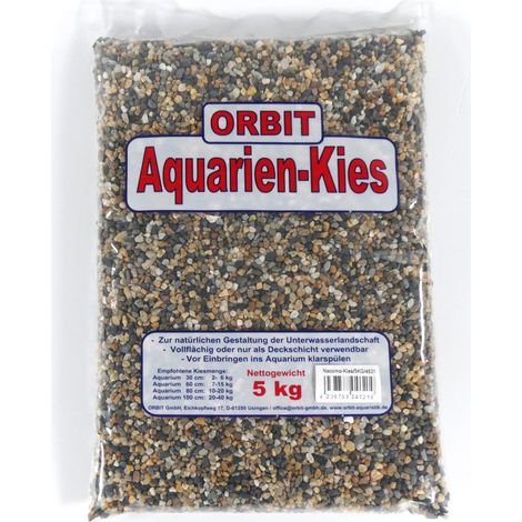 Orbit Aquarien Kies Nacomo schwarz-beige-braun 5 kg (1/3)