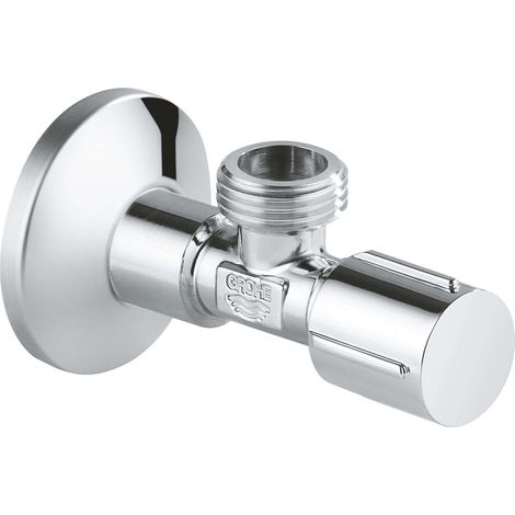 Vanne d'angle 220411 1/2 pouce x 1/2 pouce long manche à pousser chromé (1/2)