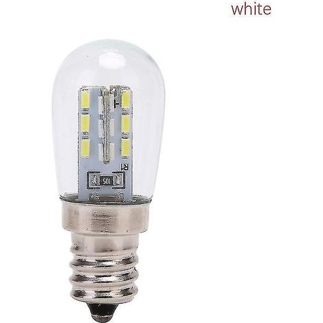 E12 LED-Lampe mit Glasschirm, für Nähmaschine oder Kühlschrank – weiß