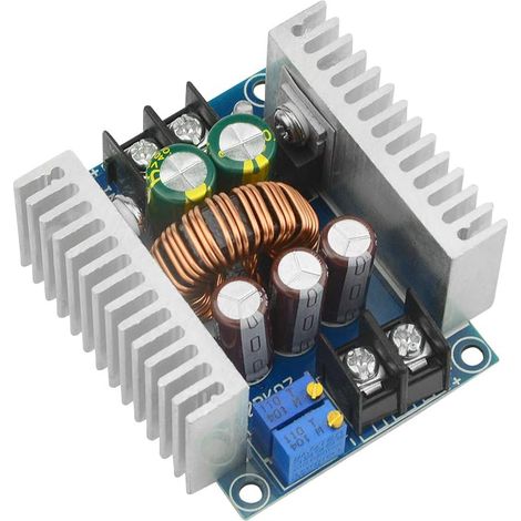 High-power 20A 300W DC 6-40V to DC 1.2-36V Buck Converter Module, Adjustable Constant Voltage Constant Current Power Supply Module, LED Drive Load