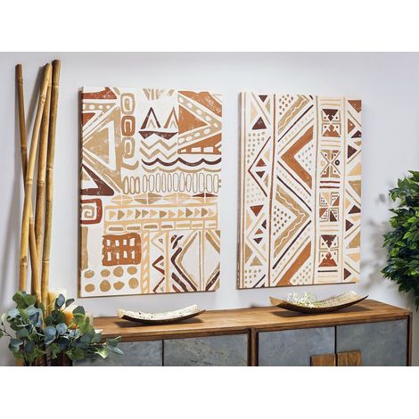 Lienzo Impr. Abst. Etnico 70X100 Cms. S/2 70X3.8X100 Cms (1/4)