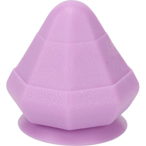 Boule de massage conique anti-douleur portable, libération myofasciale, cône de massage à succion violet (1/5)