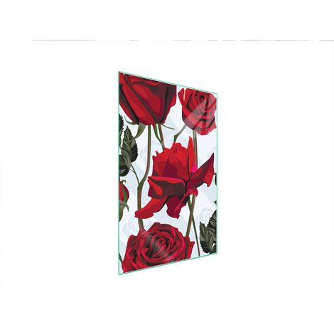 Glasschneidebrett 35x52 Rosen (1/5)