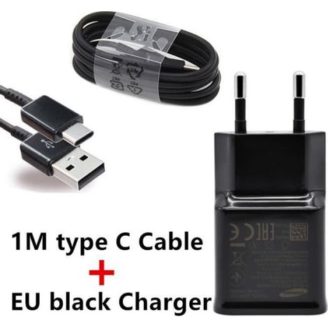Chargeur téléphone,Chargeur rapide USB avec câble de Type C, adaptateur secteur pour Samsung Galaxy A71 A52 - charger with cable[A]