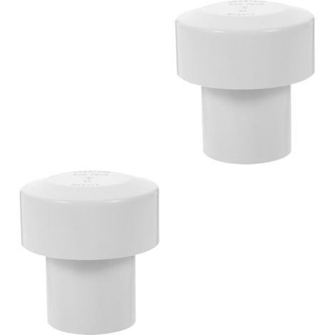 2pièces Adaptateur De Soupape Admission Air Avec Capuchon Ventilé Pour Tuyaux De Drainage Accessoire De Système De Drainage Équipé Pour Climatisation Mobile Et Évacuation (1/5)
