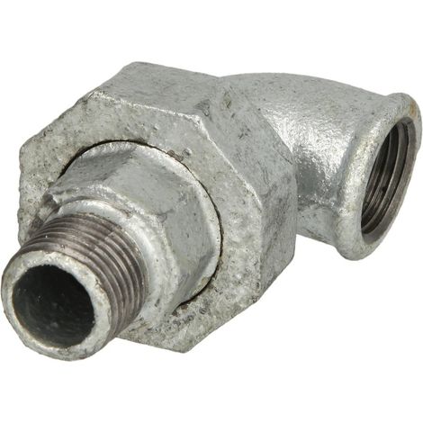 Raccord en fonte malléable raccord coudé 1’’ FF/FM étanchement conique