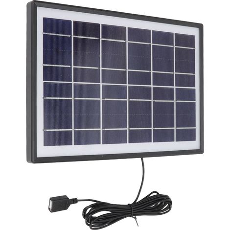 Panneau solaire 6W 6V en silicium polycristallin durable, chargeur solaire portable pour appareils électroménagers, téléphones et lampes. (1/5)