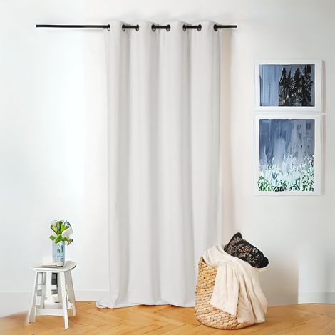 Rideau thermique au style bouclette Ecru 140x260 cm (1/3)