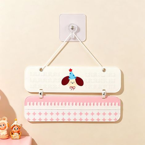 Présentoir mural pour colliers et boucles d'oreilles, présentoir à bijoux en tissu non tissé, petit présentoir à bijoux, présentoir à crochets (1/5)